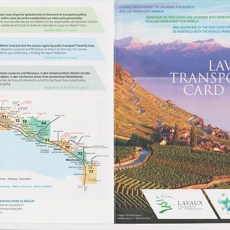 "Les Echalas" Appartement Independant Avec Cuisine En Lavaux Unesco Chexbres Bagian luar foto